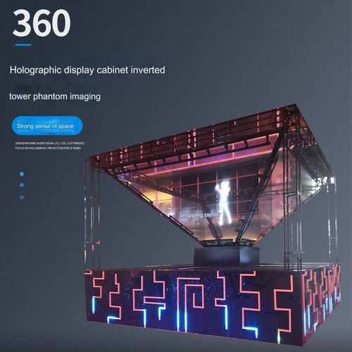 Winkelcentrum plein holografisch podium