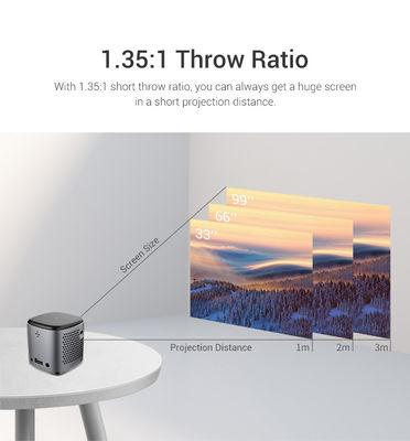 Goede prijs Outdoor Camping compact DLP Mini Projector 4k Smart Video Android Cube online