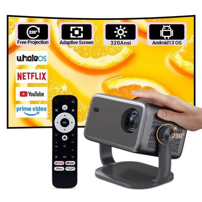 Goede prijs Draaibare automatische home theater DLP-projectoren 1080p Dynamic Tracking 40-300 inch online