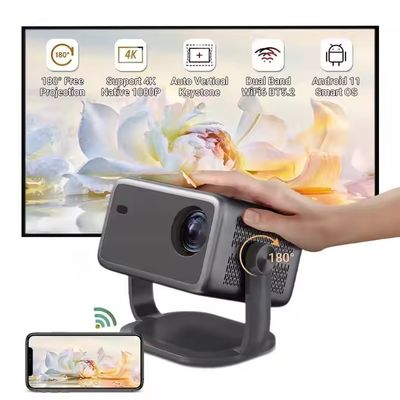 Goede prijs Auto Focus 1080p Mini Portable Theater DLP Projectoren 8k 320 ANSI Lumens online