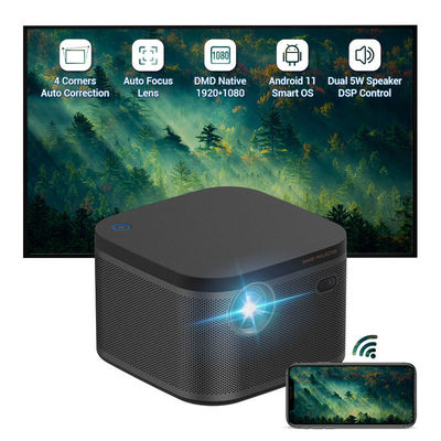 Goede prijs 700ANSI 1080P Wifi Smart Mini Projector DLP LED Voor presentaties OEM online